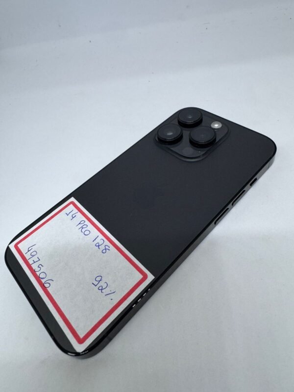 iPhone 14  Pro preto 128GB A 92% - Imagem 3