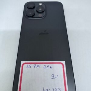 15 Pro Max Preto 256GB A+  91%