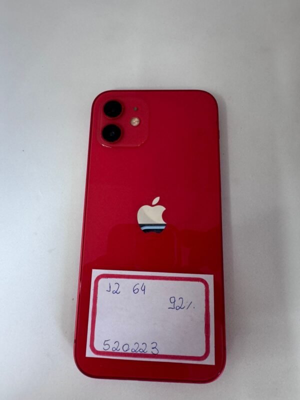 IPHONE 12  64GB VERMELHO 92% - Imagem 2