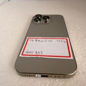 16 PRO 256GB CINZA NATURAL 100%